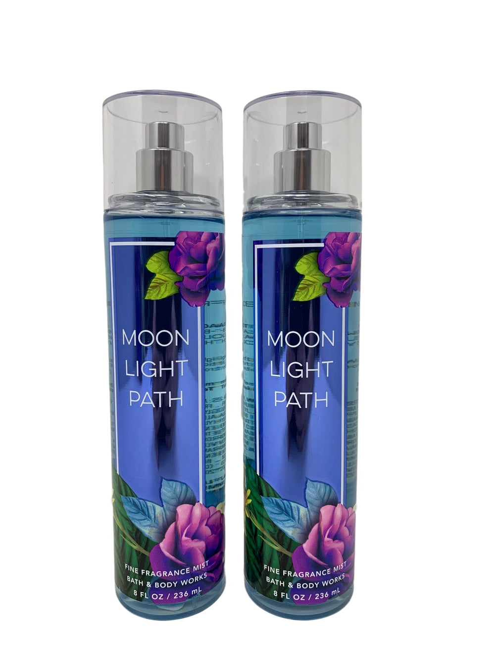 Bath and Body Works Moonlight Path Mist bottle pour for garden-inspired fragrance.