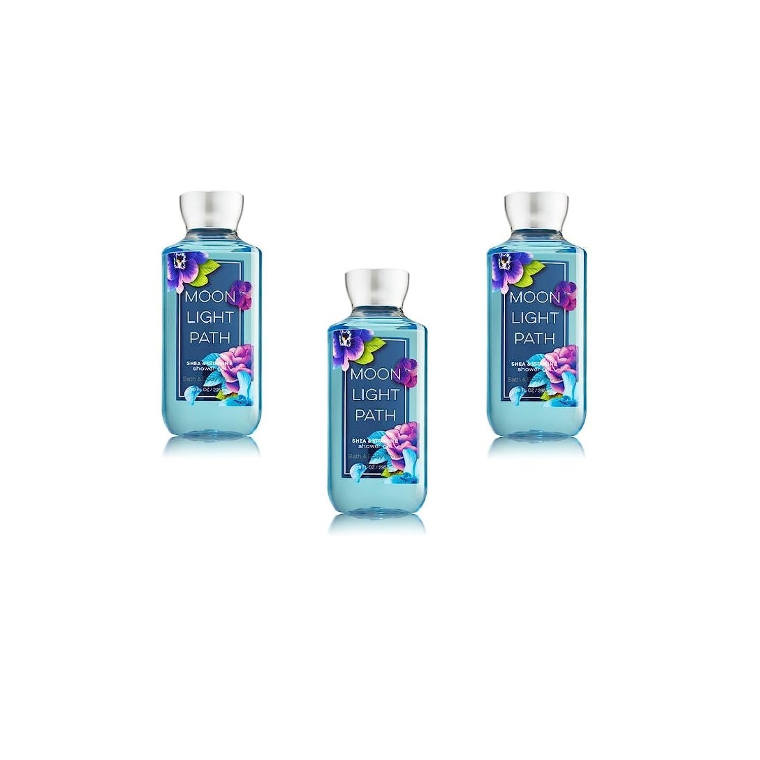 Bath & Body Works Moonlight Path 3-pack bottle for a luxurious shower ritual.