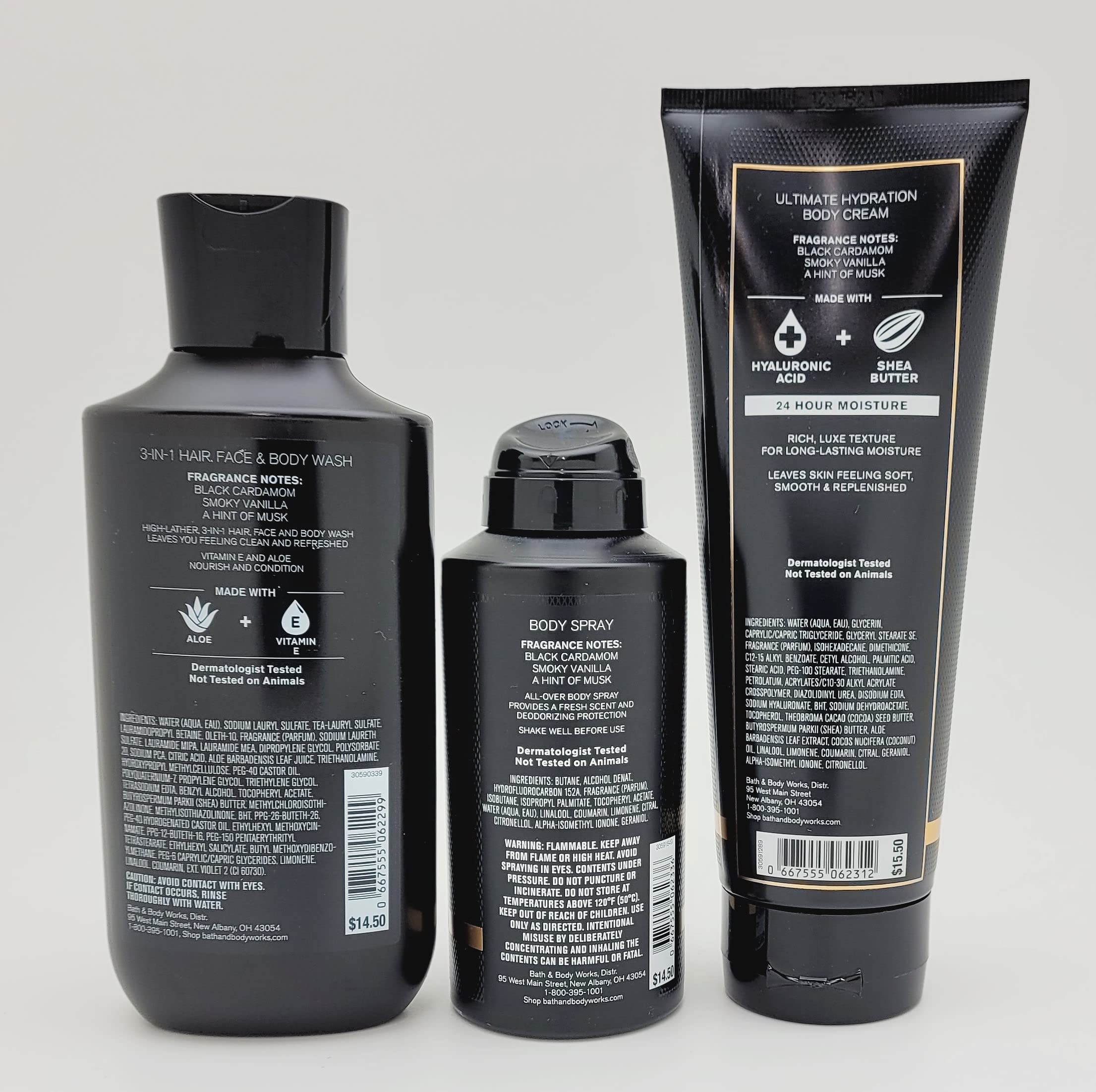 Bath & Body Works Noir deodorizing body spray captures long-lasting fragrance and fresh feeling.