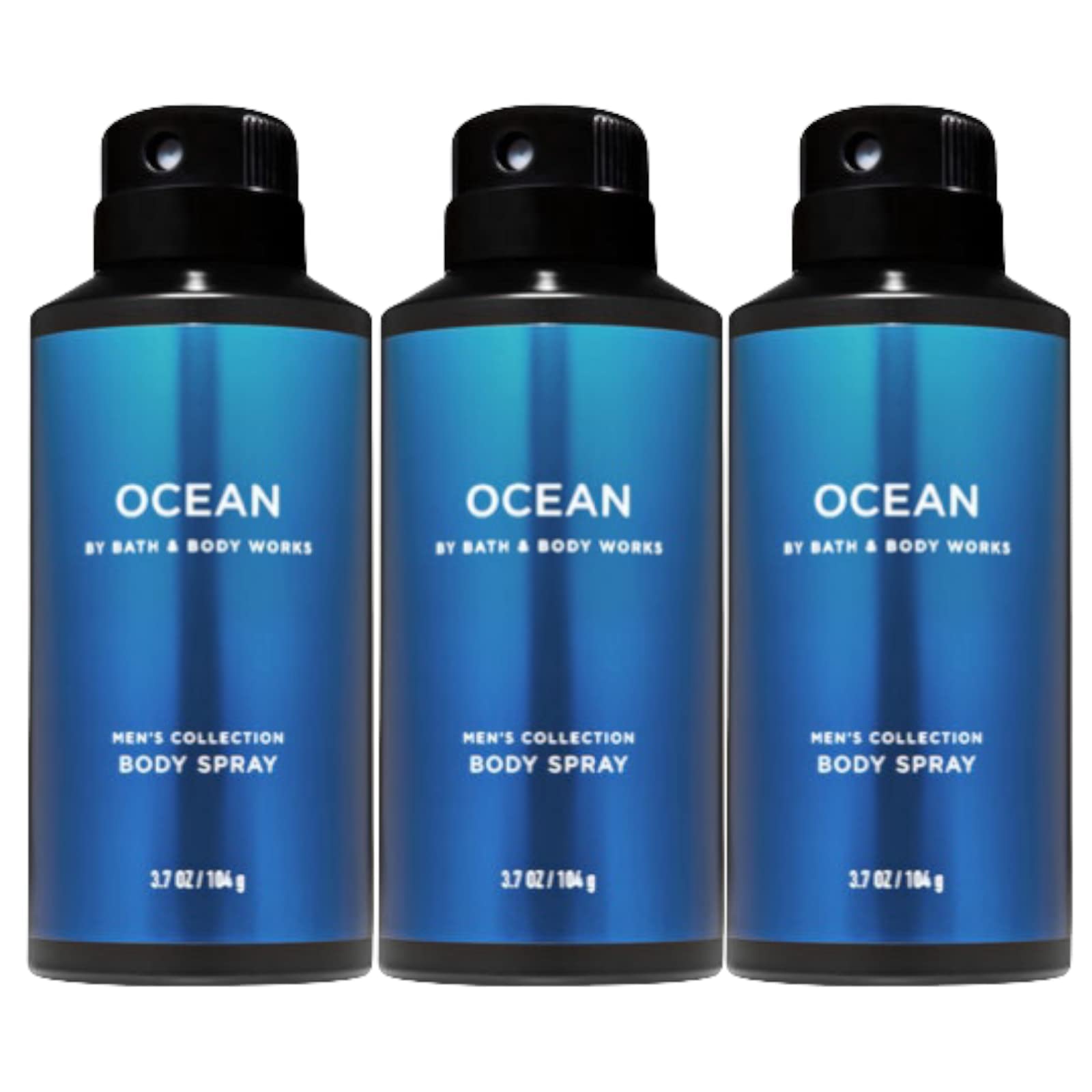 Bath & Body Works Ocean Men's Deodorizing Body Spray bottle provides daily refresh and ocean-inspired confidence