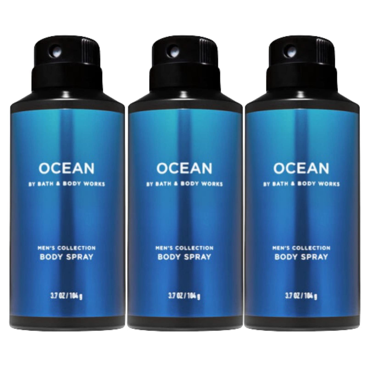 Bath & Body Works Ocean Men's Deodorizing Body Spray bottle provides daily refresh and ocean-inspired confidence