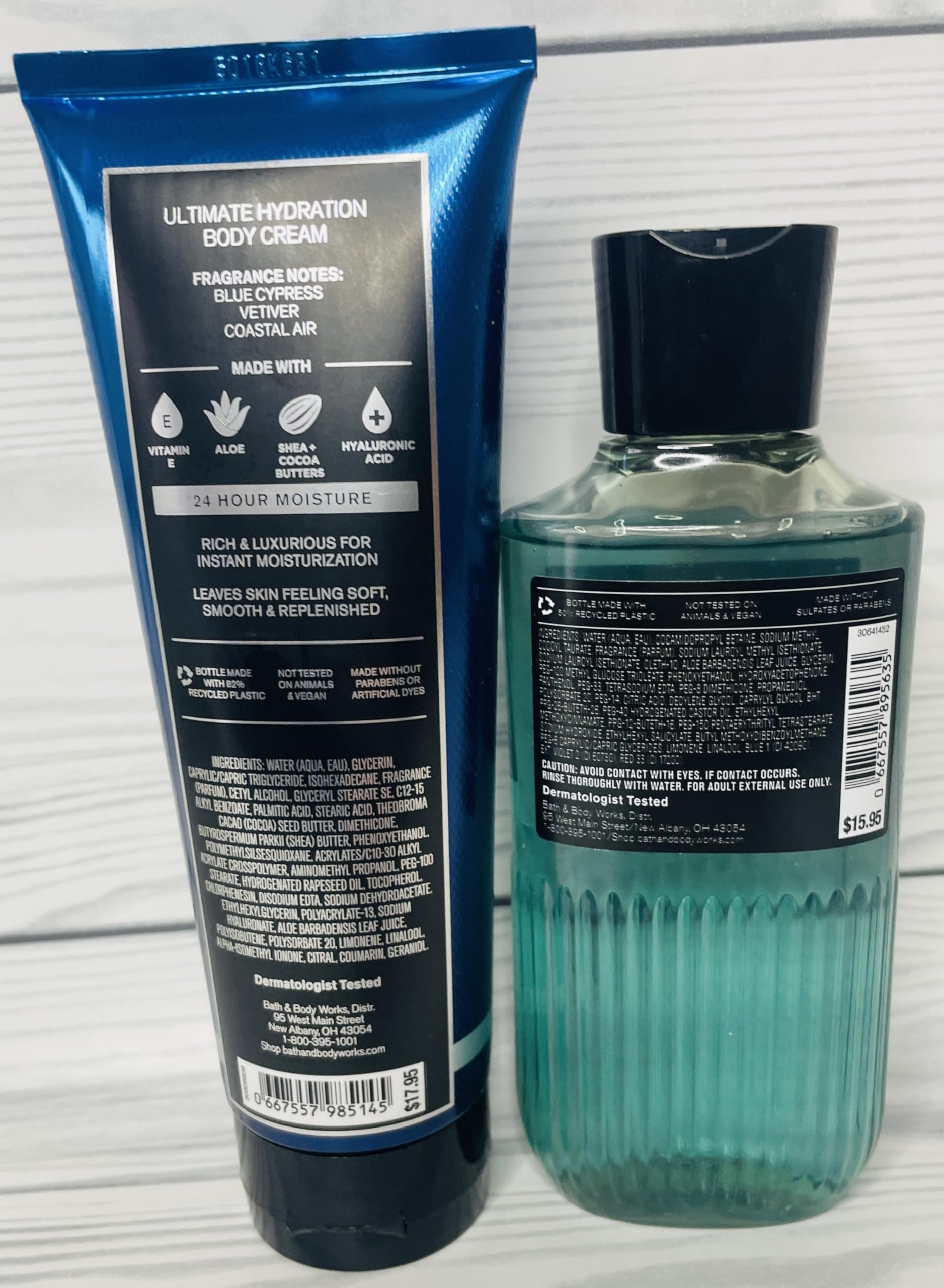Bath & Body Works Ocean shower gel close-up—coastal air fragrance for daily wash.