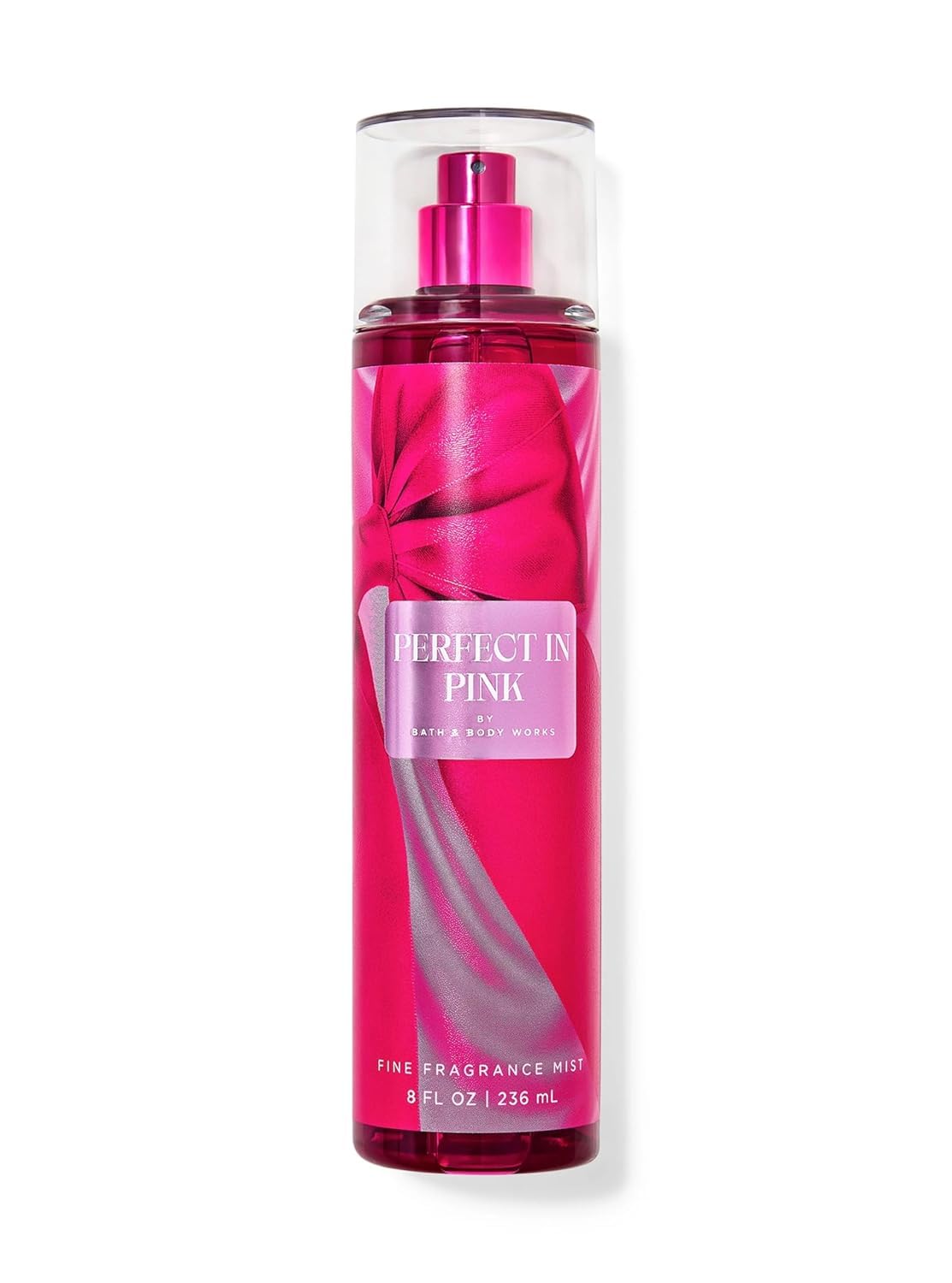 Bath & Body Works Perfect in Pink fragrance mist bottle for light, refreshing scent boost.