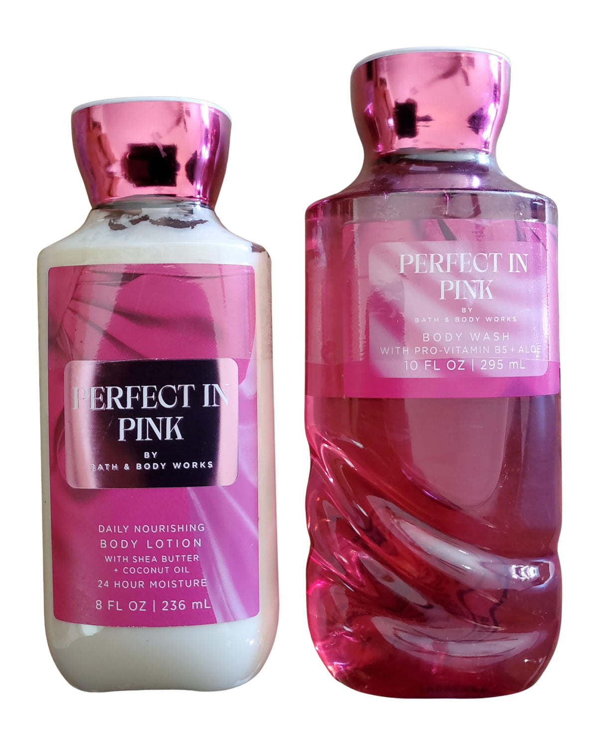 Bath & Body Works Perfect in Pink gel wash – refreshing cleanse with pro-vitamin B5 and aloe