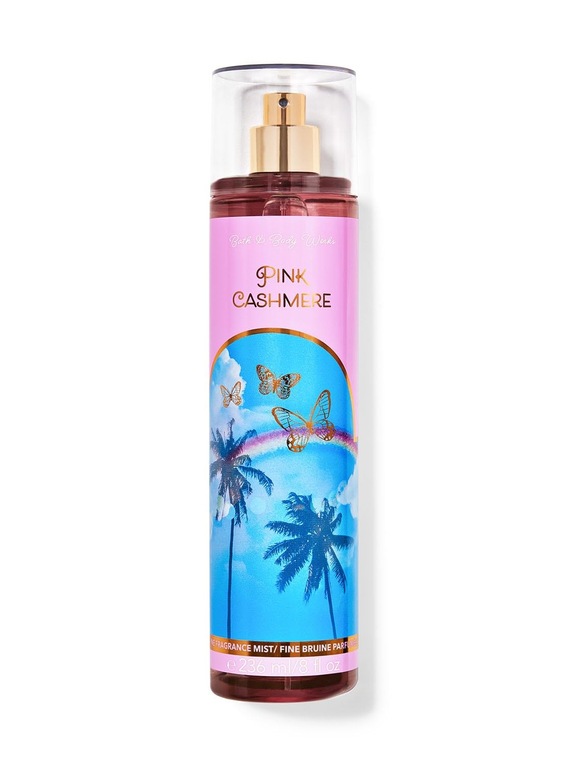 Bath & Body Works Pink Cashmere fragrance mist bottle for daily fragrance and mood lift.