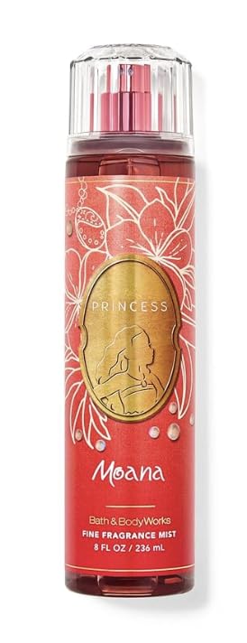 Bath & Body Works Princess Moana fragrance mist bottle for daily tropical-scent refreshment.