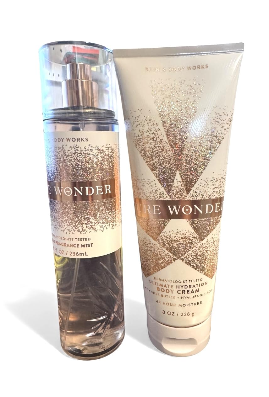 Bath & Body Works Pure Wonder body cream bottle for nourishing hydration and smooth skin