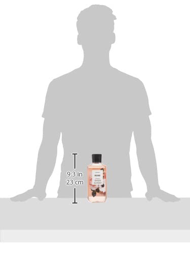 Pump-dispense bottle of Bath & Body Works Rose Shea Vitamin E Shower Gel enables easy use.