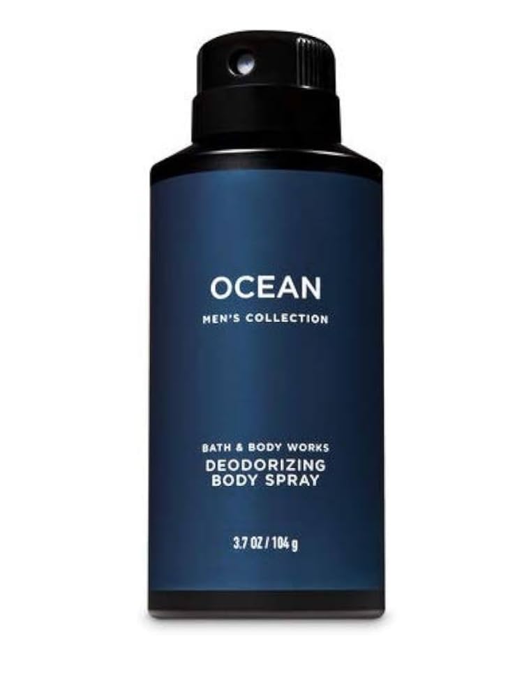 Bath & Body Works Ocean deodorizing spray application highlights quick refreshment after workouts.