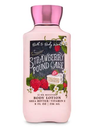 Bath & Body Works Strawberry Pound Cake daily trio display showcasing a cohesive scent-layering set