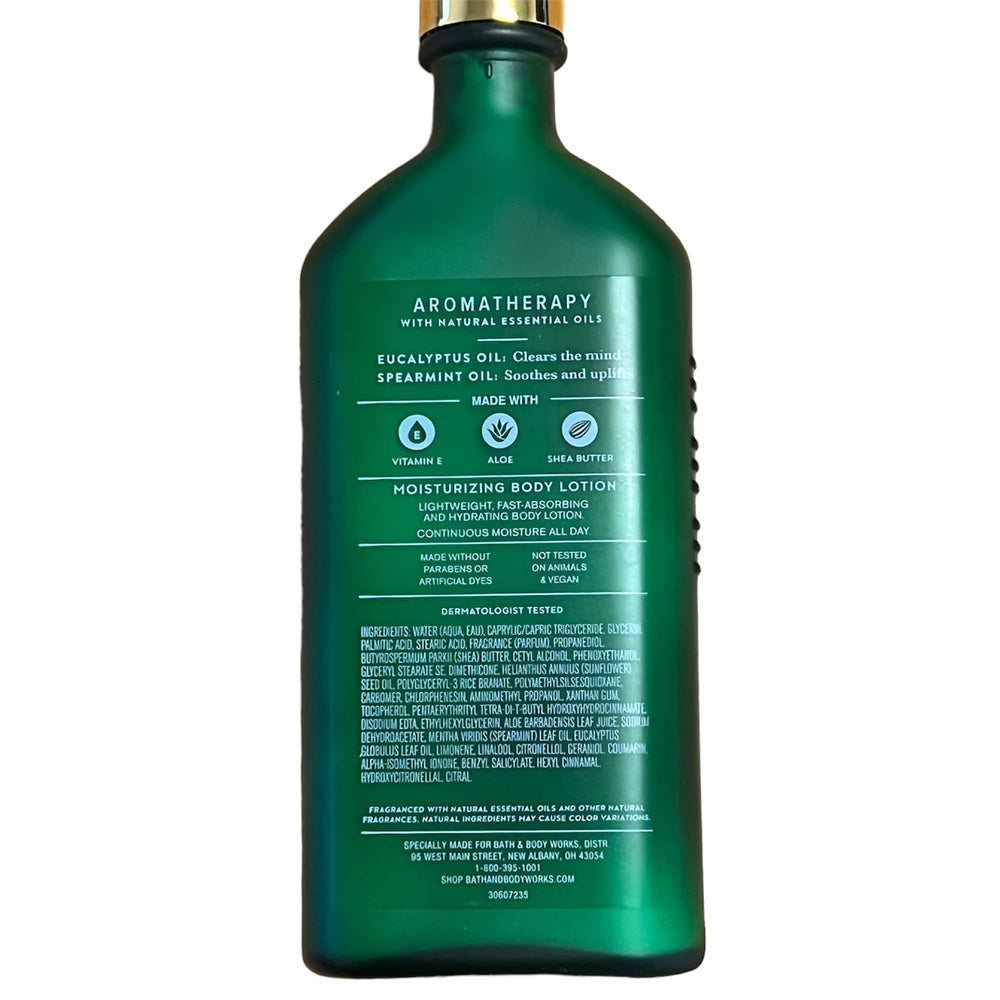 Bath and Body Works Stress Relief enriched lotion with shea butter and vitamin E.