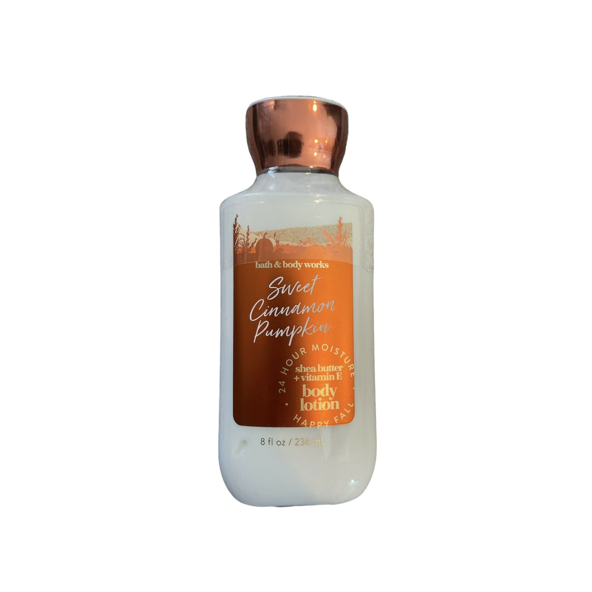 Bath & Body Works lotion bottles show two 8oz tubes for moisture and fall fragrance