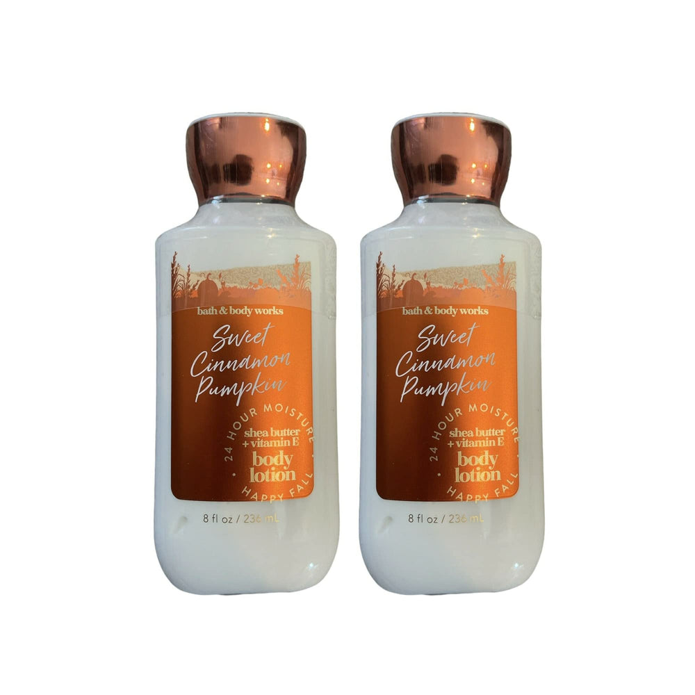 Bath & Body Works Sweet Cinnamon Pumpkin lotion pack for soft skin, autumn scent