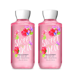 Bath & Body Works Sweet Pea Shower Gel bottle 2-pack with a soft floral scent