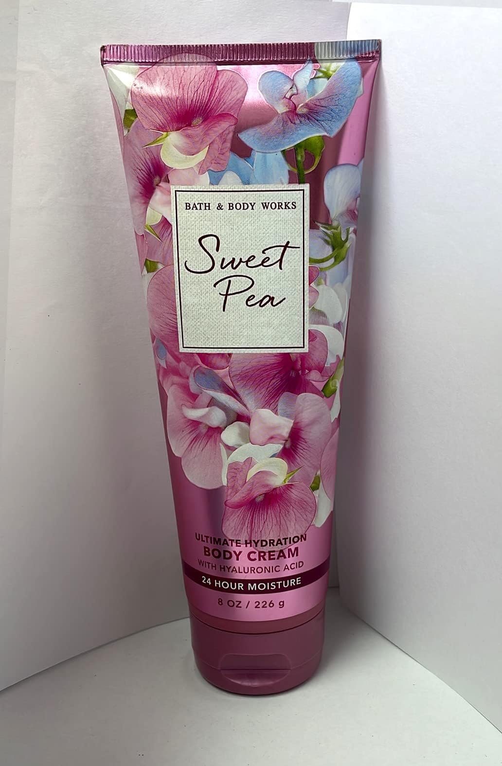 Bath & Body Works Sweet Pea Ultra Shea jar closeup highlighting creamy texture
