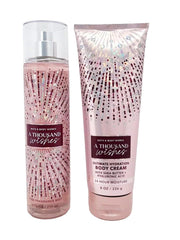 Bath & Body Works Thousand Wishes ultimate hydration body cream 8oz for 24-hour softness.
