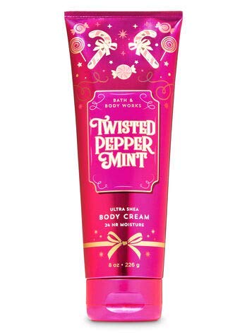 Bath & Body Works Twisted Peppermint holiday packaging, gift-ready seasonal presentation.