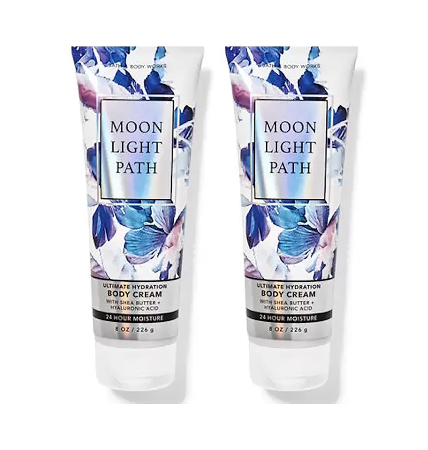 Bath & Body Works Ultimate Hydration Body Cream Moonlight Path 2-pack bottle close-up for daily moisture