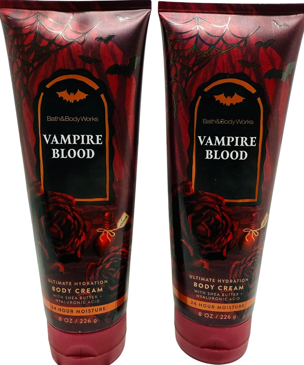 Bath & Body Works Vampire Blood Ultimate Hydration Body Cream jar closeup reveals rich daily hydration