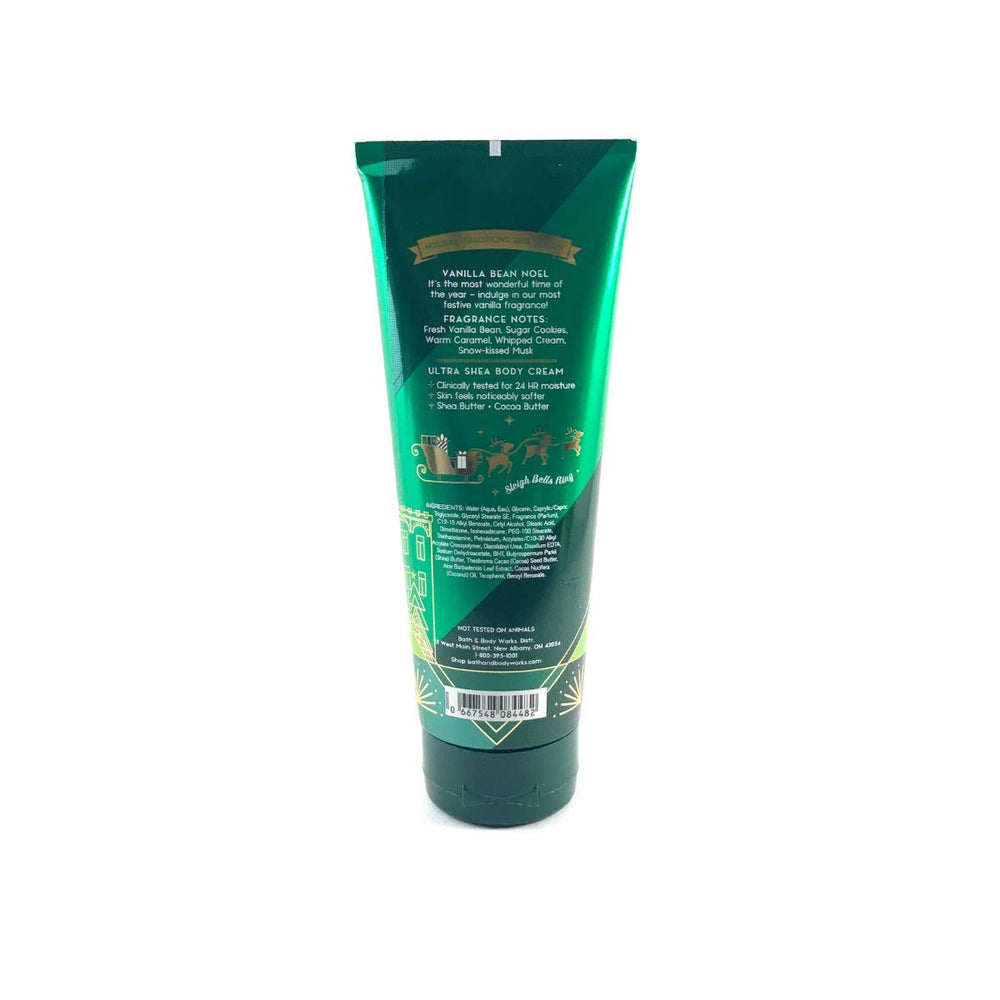 Bath & Body Works Vanilla Bean Noel cream swirl demonstrates silky texture ideal for daily moisture.