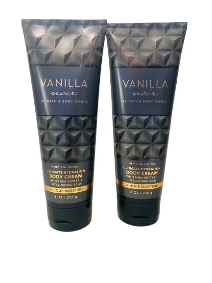 Bath & Body Works Vanilla Noir body cream bottle for daily moisture and warm, comforting scent.