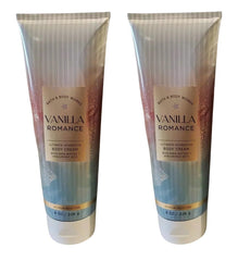 Bath & Body Works Vanilla Romance 2-pack body cream bottle on display for nourished skin