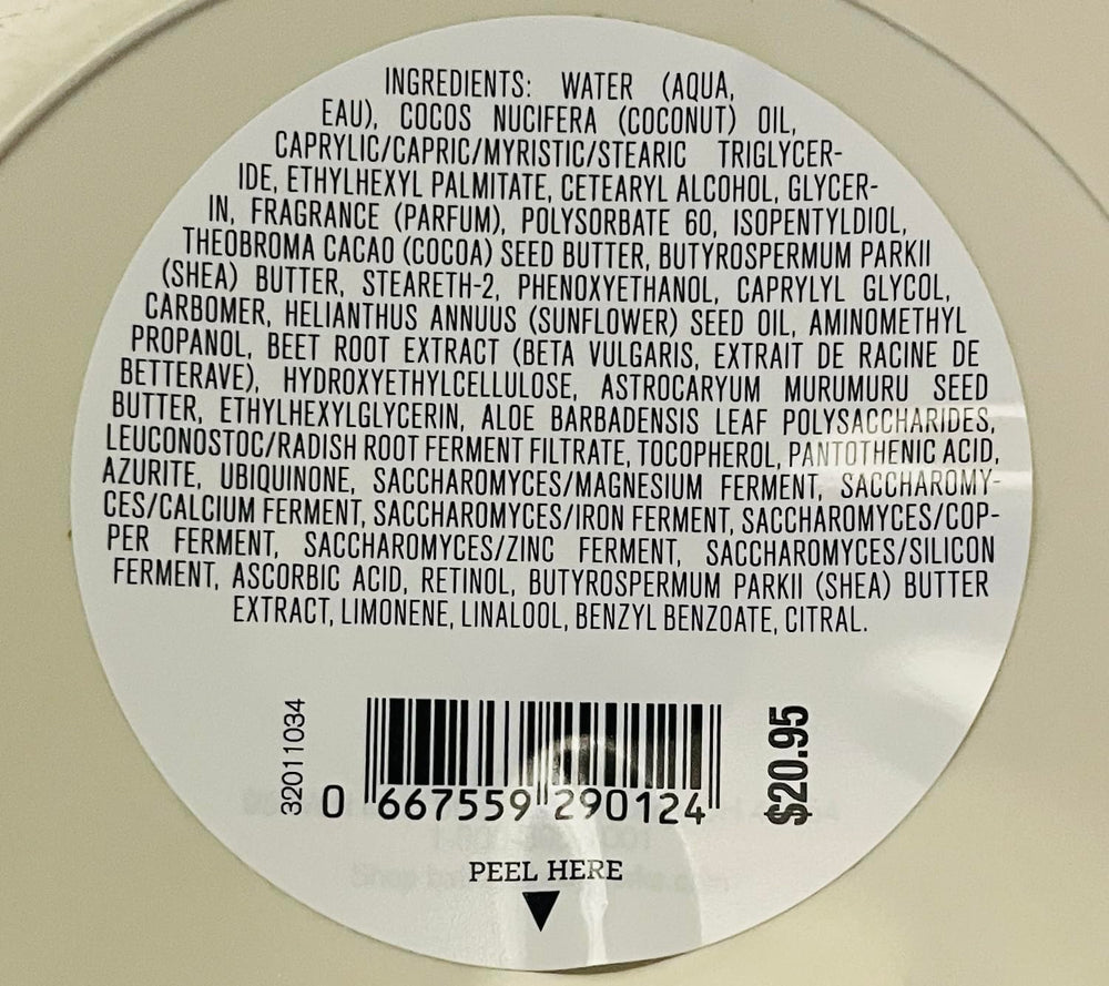 Bath & Body Works Vanilla Romance Whipped Body Butter being applied for smooth hydration