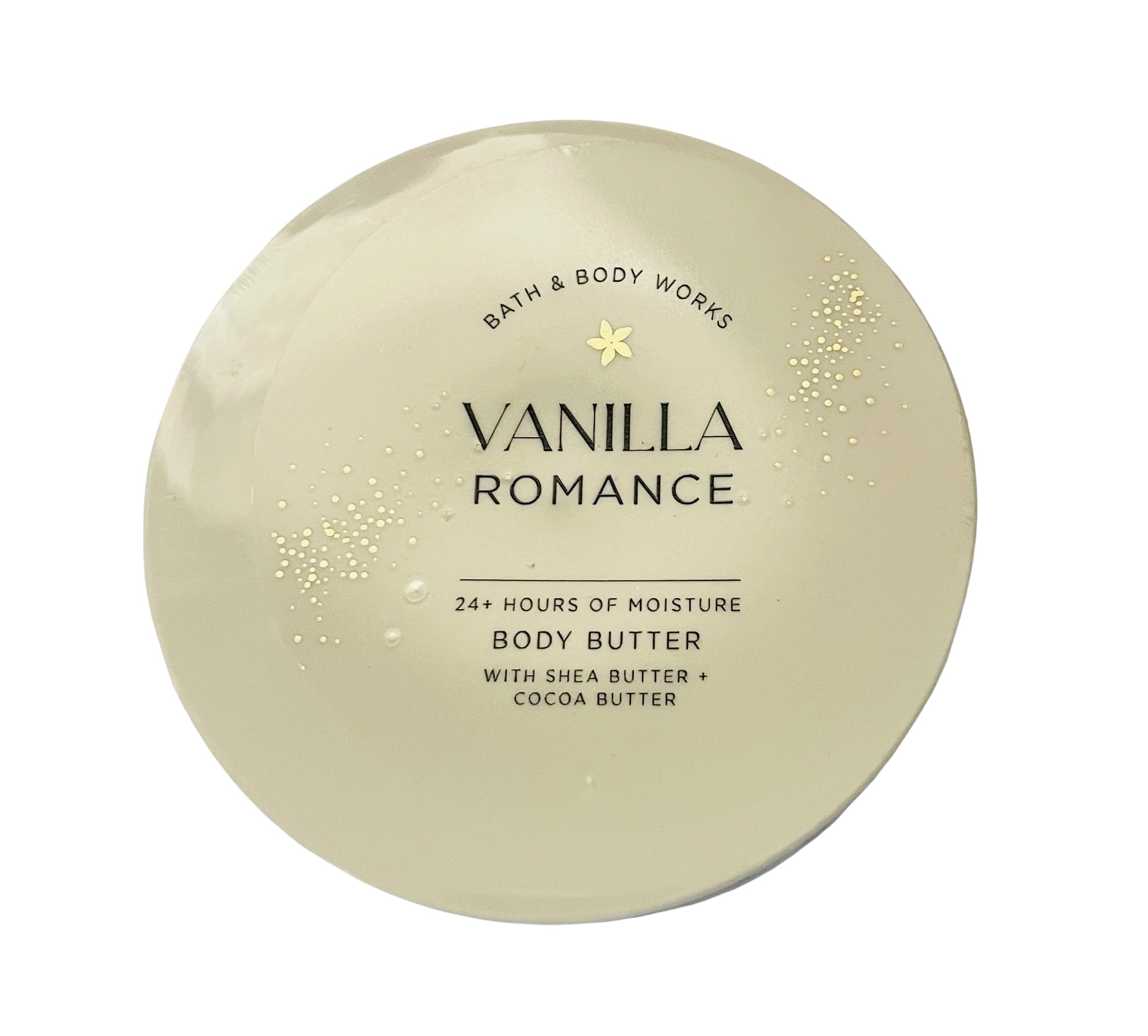 Bath & Body Works Vanilla Romance Whipped Body Butter jar closeup for rich moisture