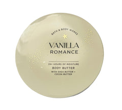 Bath & Body Works Vanilla Romance Whipped Body Butter jar closeup for rich moisture