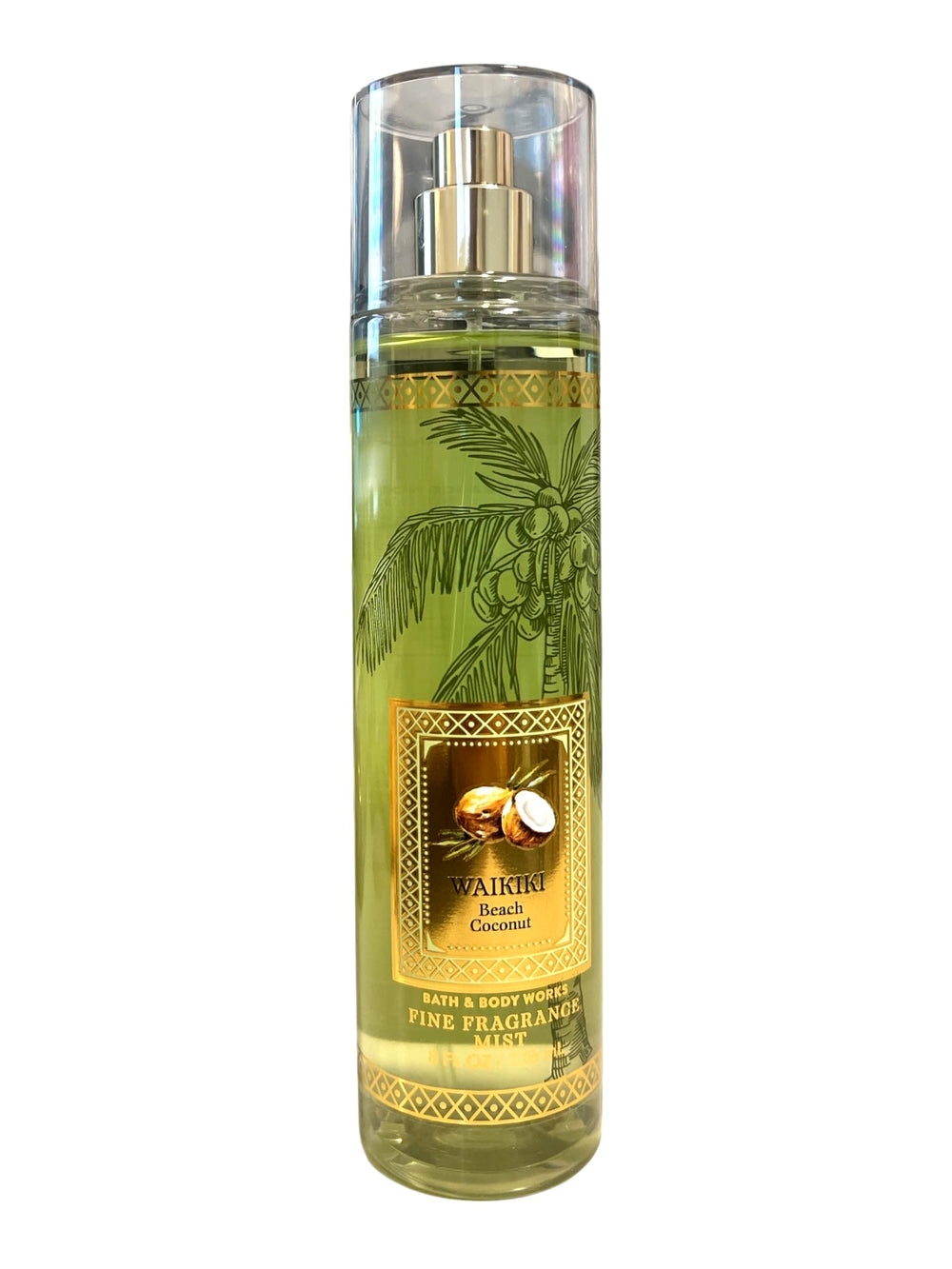 Bath & Body Works Waikiki Beach Coconut fragrance mist spray—easy refresh with tropical aroma.