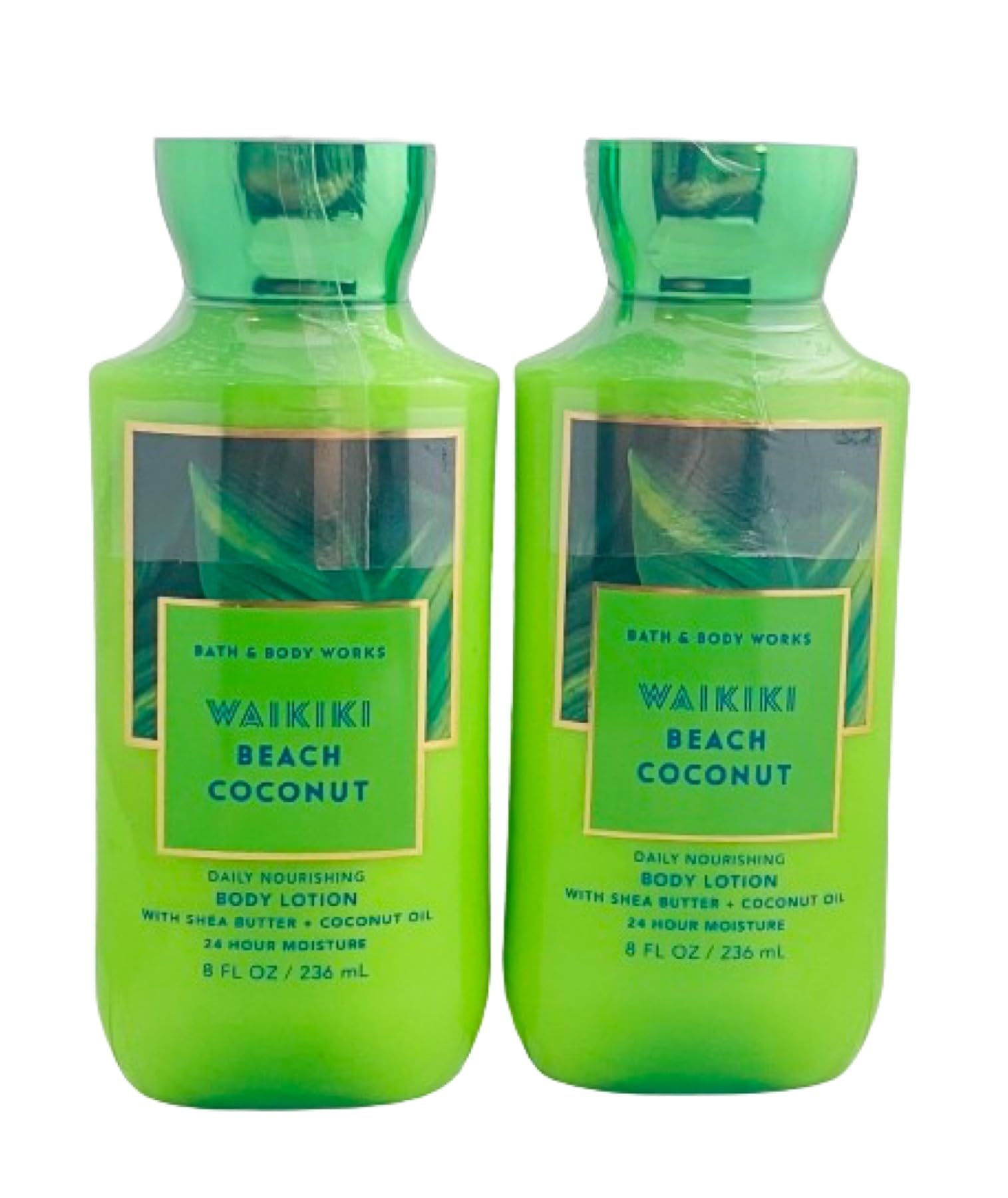Bath & Body Works Waikiki Beach Coconut 8 oz lotion bottle for daily nourishment