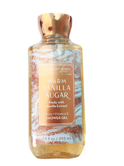 Bath & Body Works Warm Vanilla Sugar label detail for brand allure and scent promises
