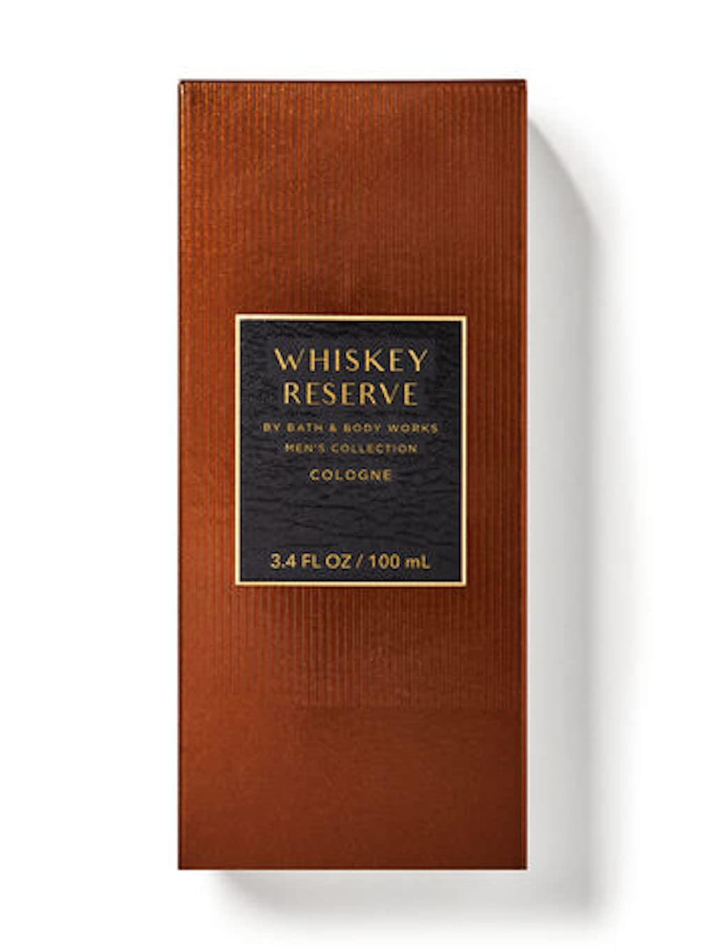 Bath & Body Works Whiskey Reserve fragrance bottle—long-lasting masculine scent for daily wear.
