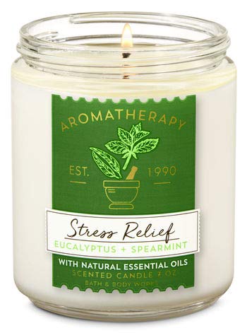 Bath & Body Works Wick Candle complements the diffuser for a cohesive evening relaxation ambiance.
