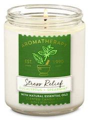 Bath & Body Works Wick Candle complements the diffuser for a cohesive evening relaxation ambiance.