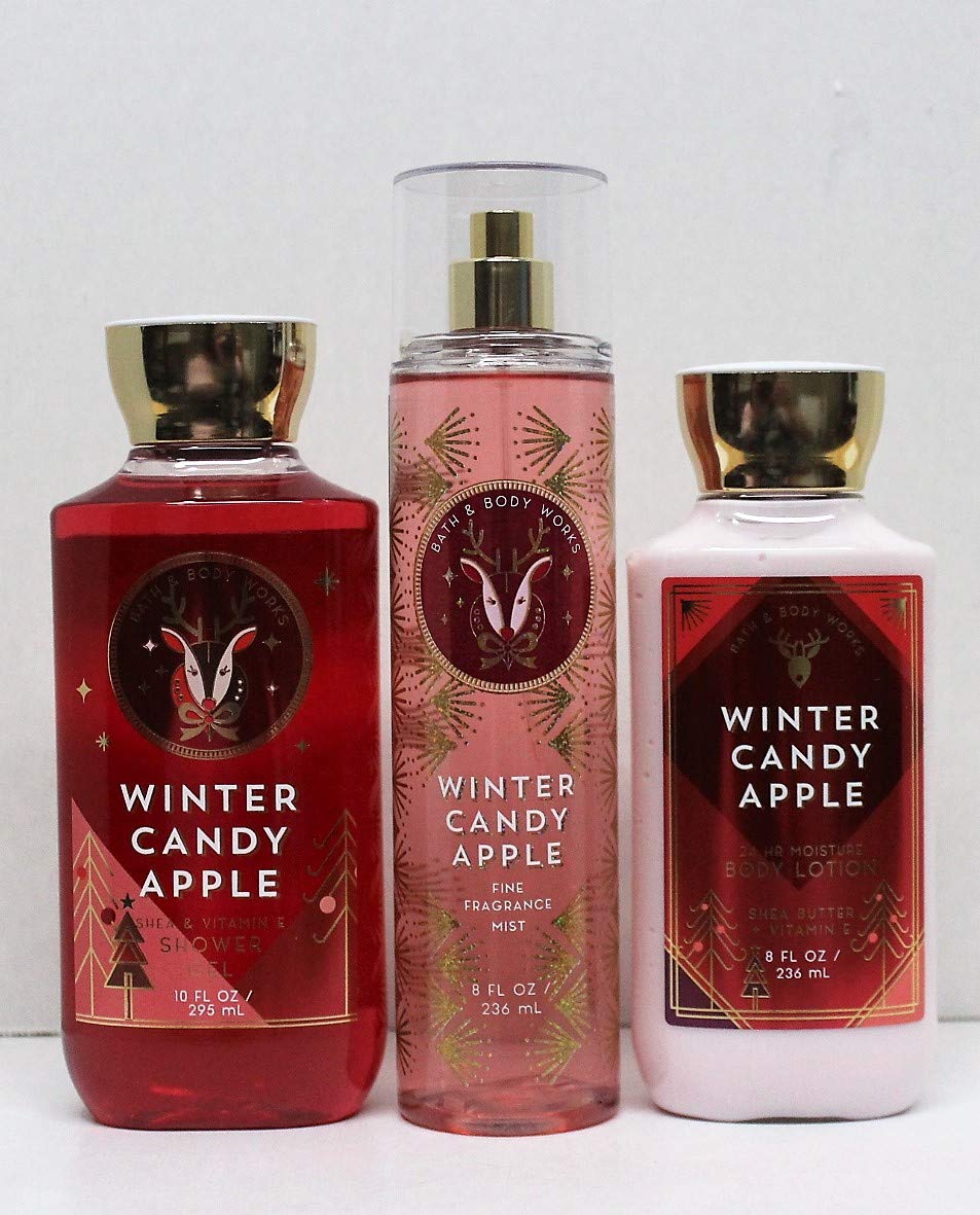 Bath & Body Works Winter Candy Apple fragrance mist bottle with refreshing aloe