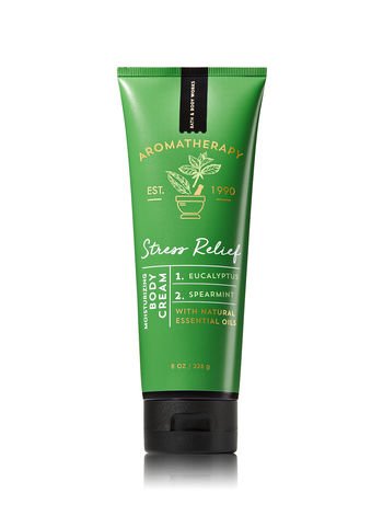 Bath & Body Works aromatherapy eucalyptus spearmint body cream tube for deep hydration