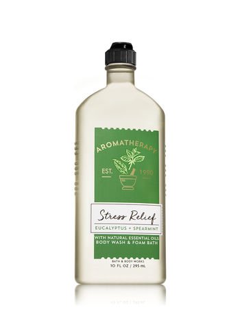 Bath & Body Works aromatherapy eucalyptus spearmint foam bath container for hydrating soak