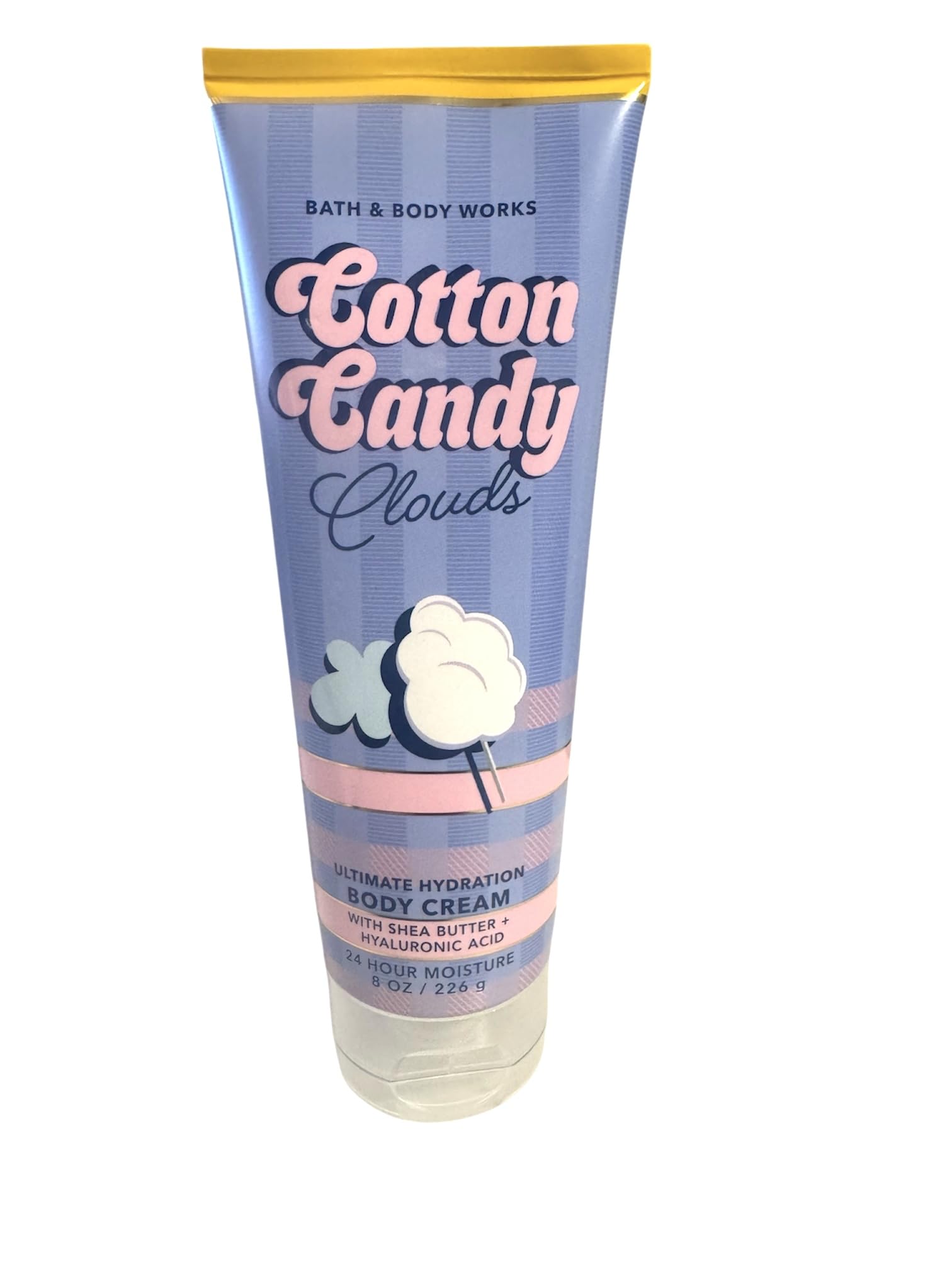 Bath & Body Works Cotton Candy Clouds body cream tub for rich hydration and soft skin.