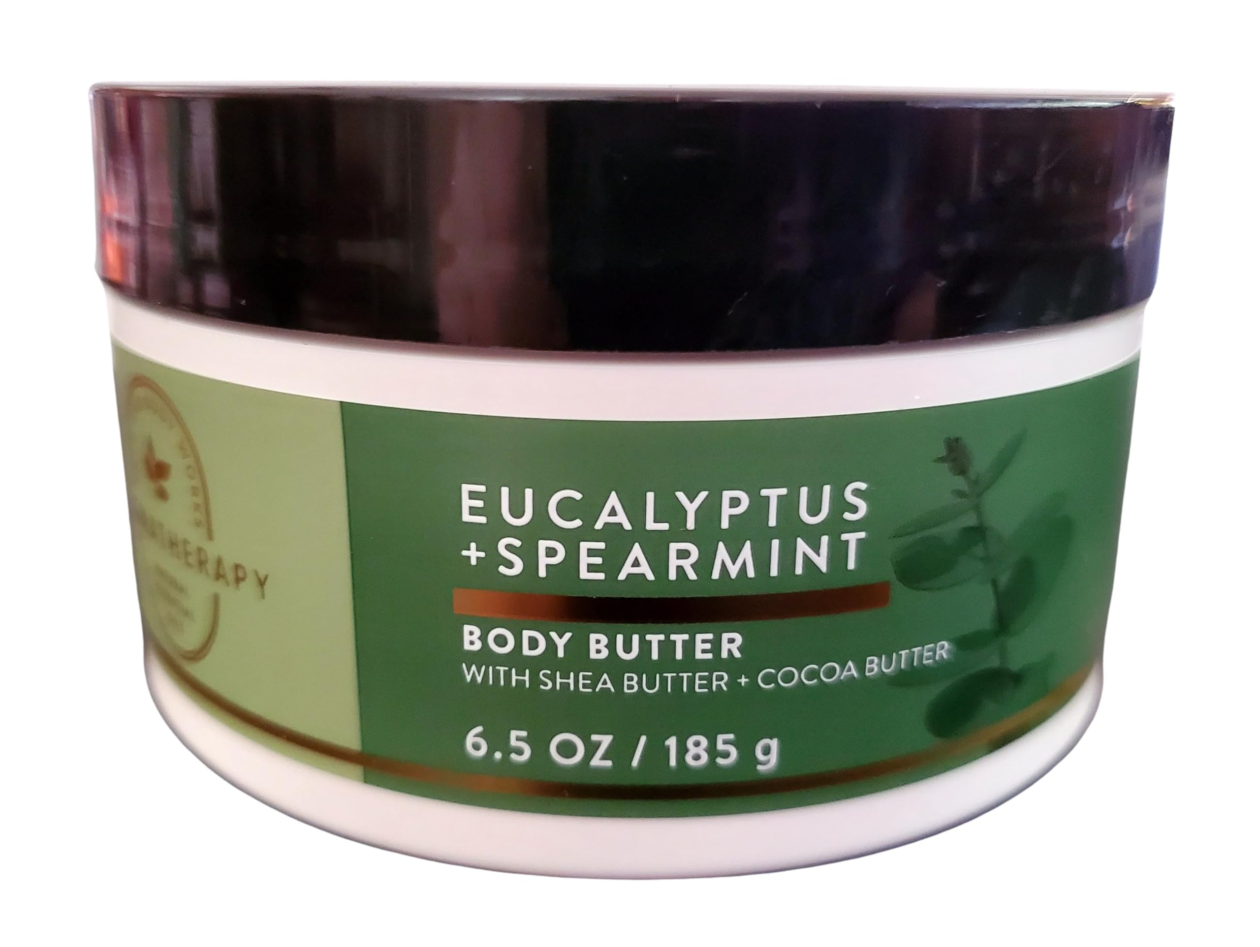 Bath & Body Works Eucalyptus Spearmint body butter jar closeup for deep moisture