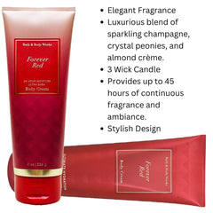 Bath & Body Works Forever Red Ultra Shea Cream rich texture promises lasting skin comfort