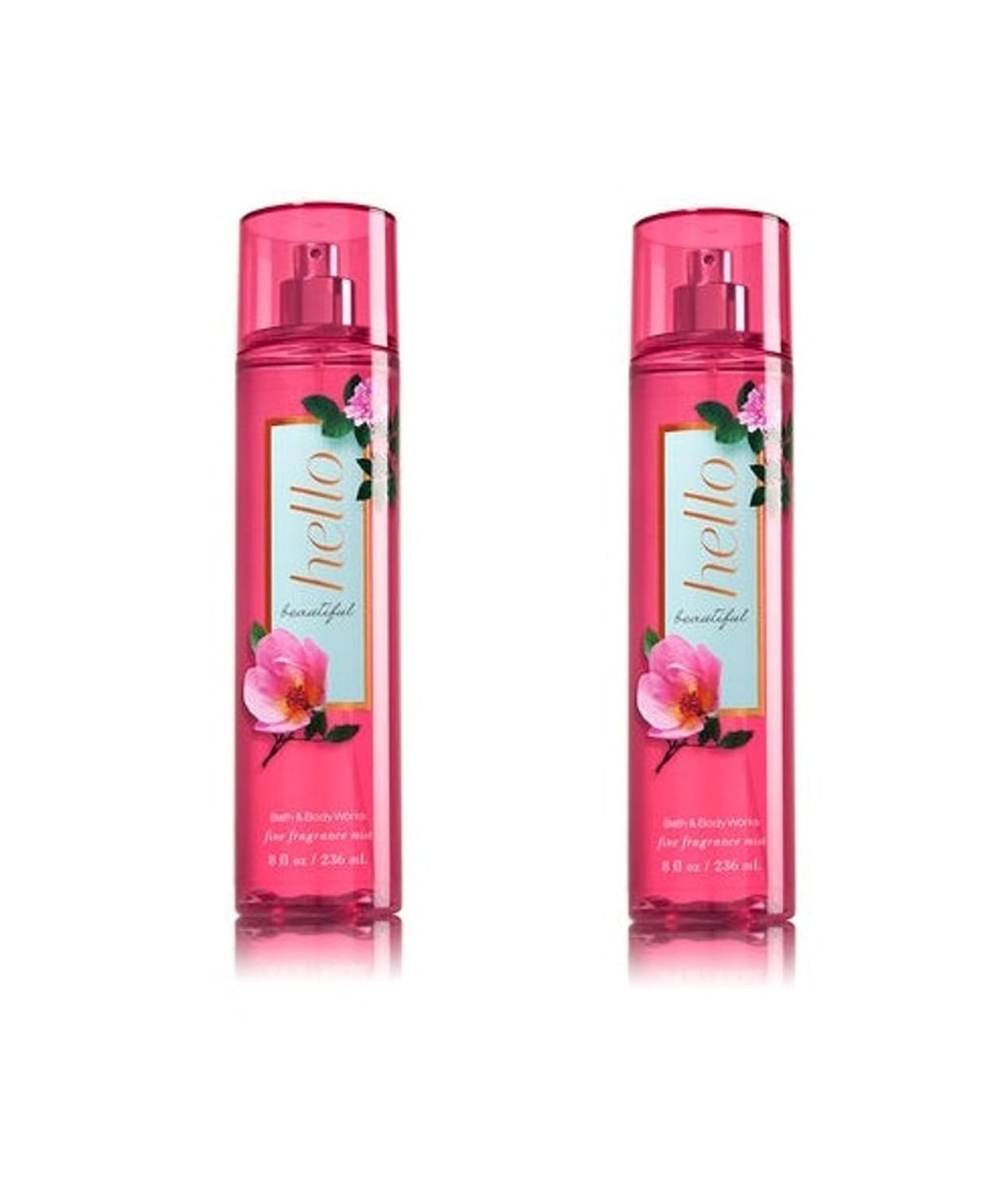 Bath & Body Works Hello Beautiful fragrance mist pack of two bottles for everyday scent