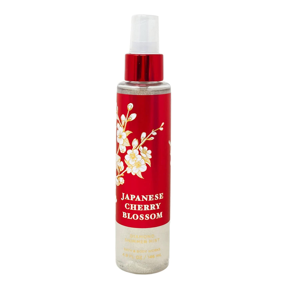 Bath & Body Works Japanese Cherry Blossom Diamond Shimmer Mist glows with shimmer for radiant fragrance.