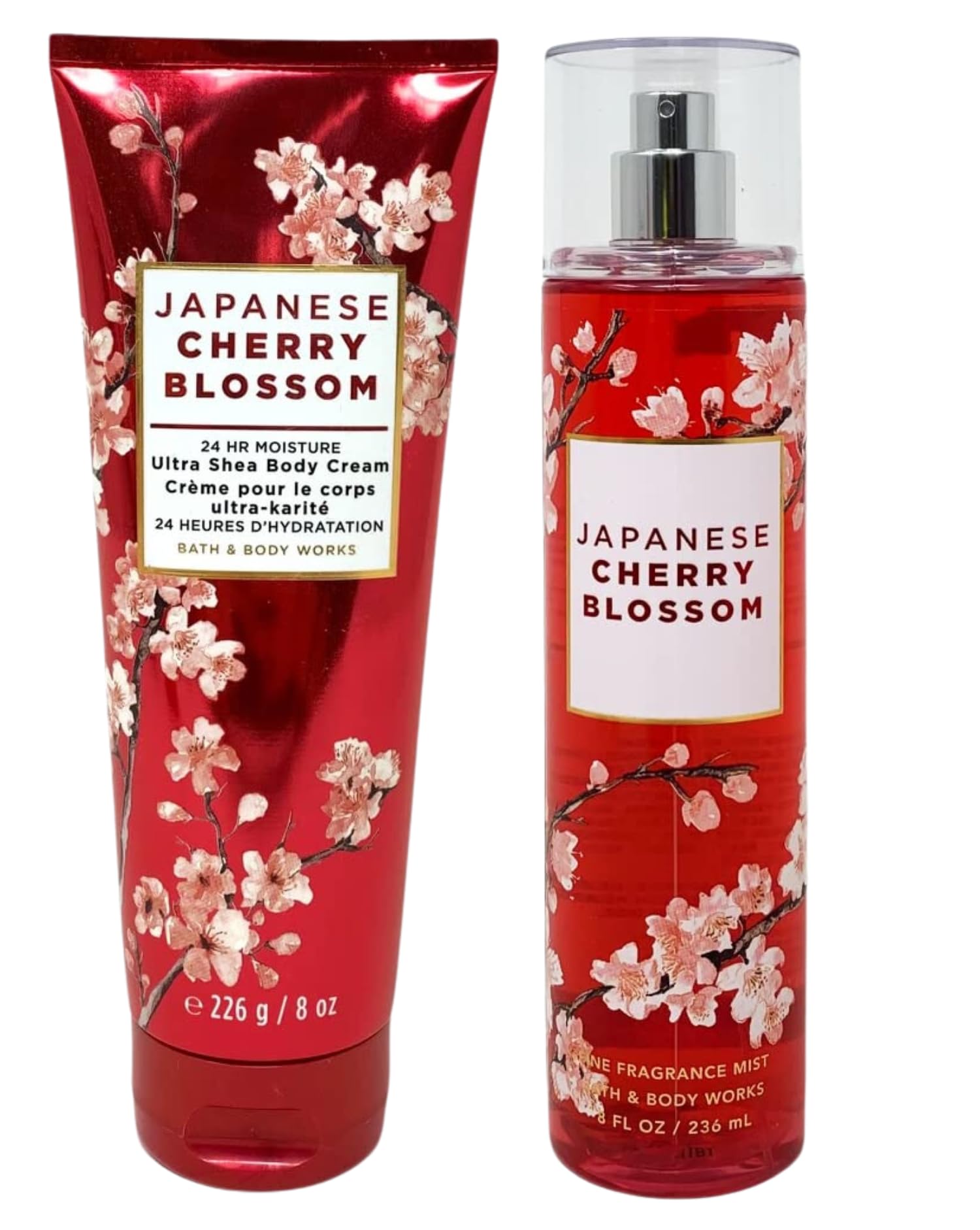 Bath & Body Works Japanese Cherry Blossom fragrance closeup highlighting notes.