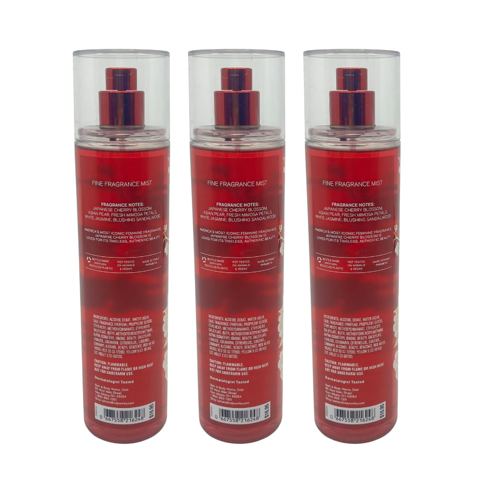 Japanese Cherry Blossom scented mist with light floral notes for spring-inspired mood.