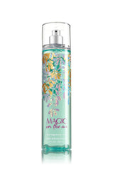 Bath and Body Works Magic in the Air fragrance mist bottle showing almond flower and vanilla, for whimsy.