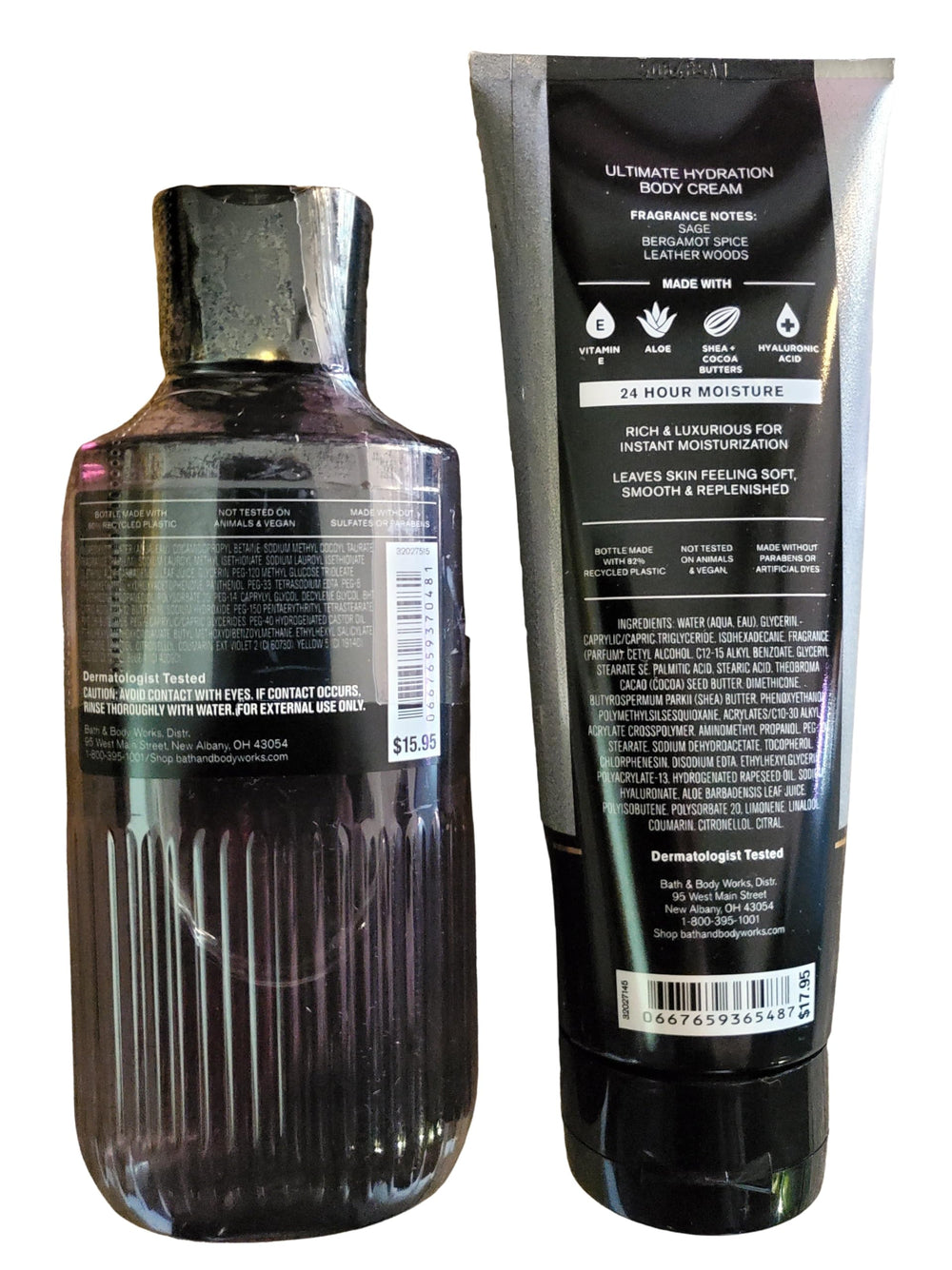 Bath & Body Works Men's Graphite Ultimate Hydration Cream close-up shows rich, skin-softening texture.