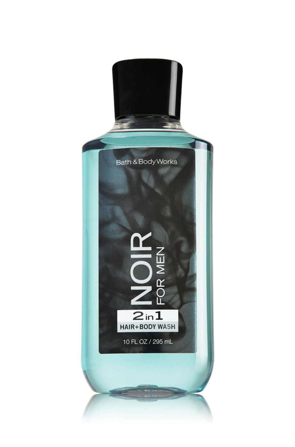Bath & Body Works Noir 2-in-1 wash, back view, compact packaging for easy travel.