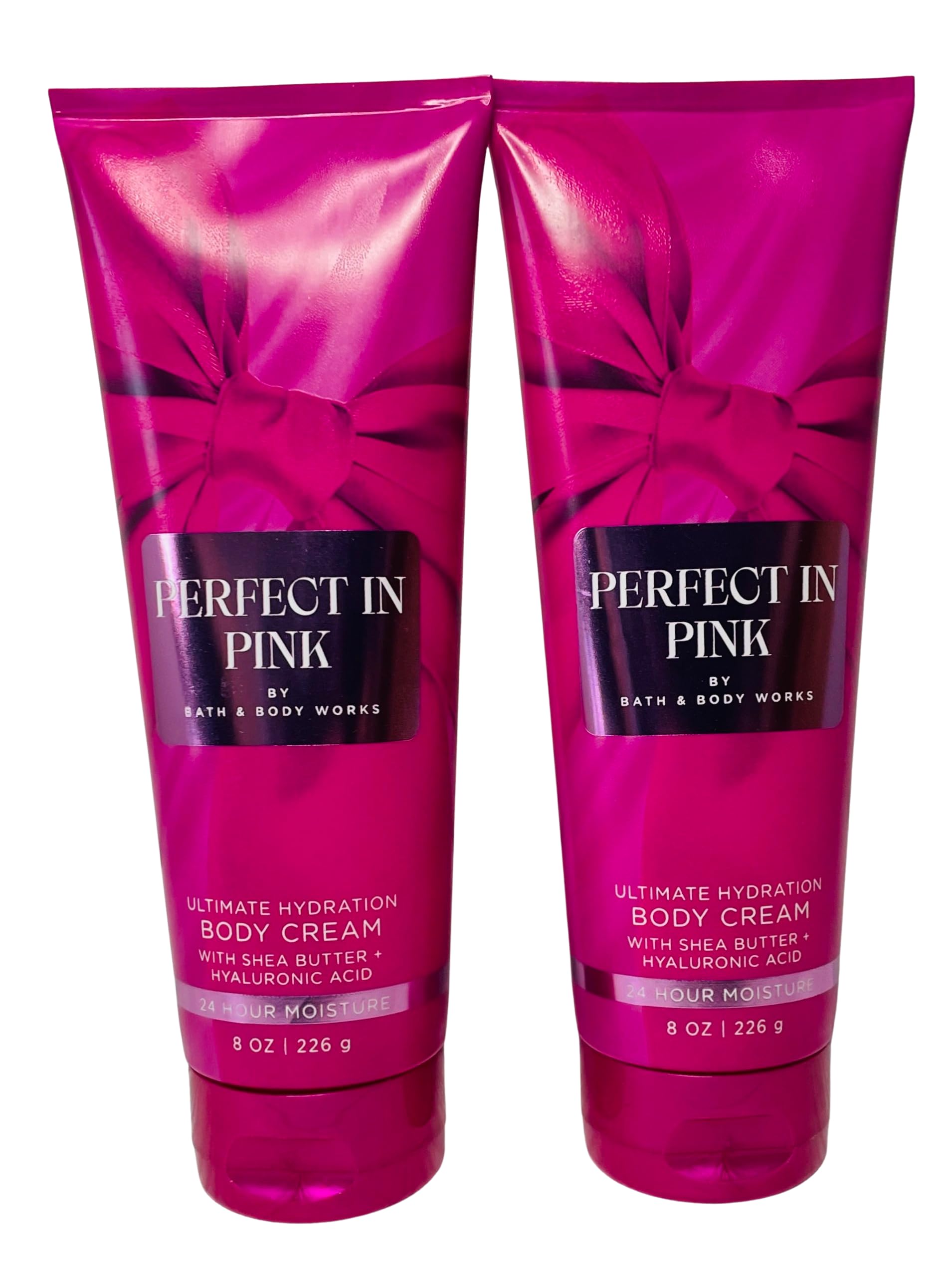 Bath & Body Works Perfect in Pink jar—creamy texture for deep hydration