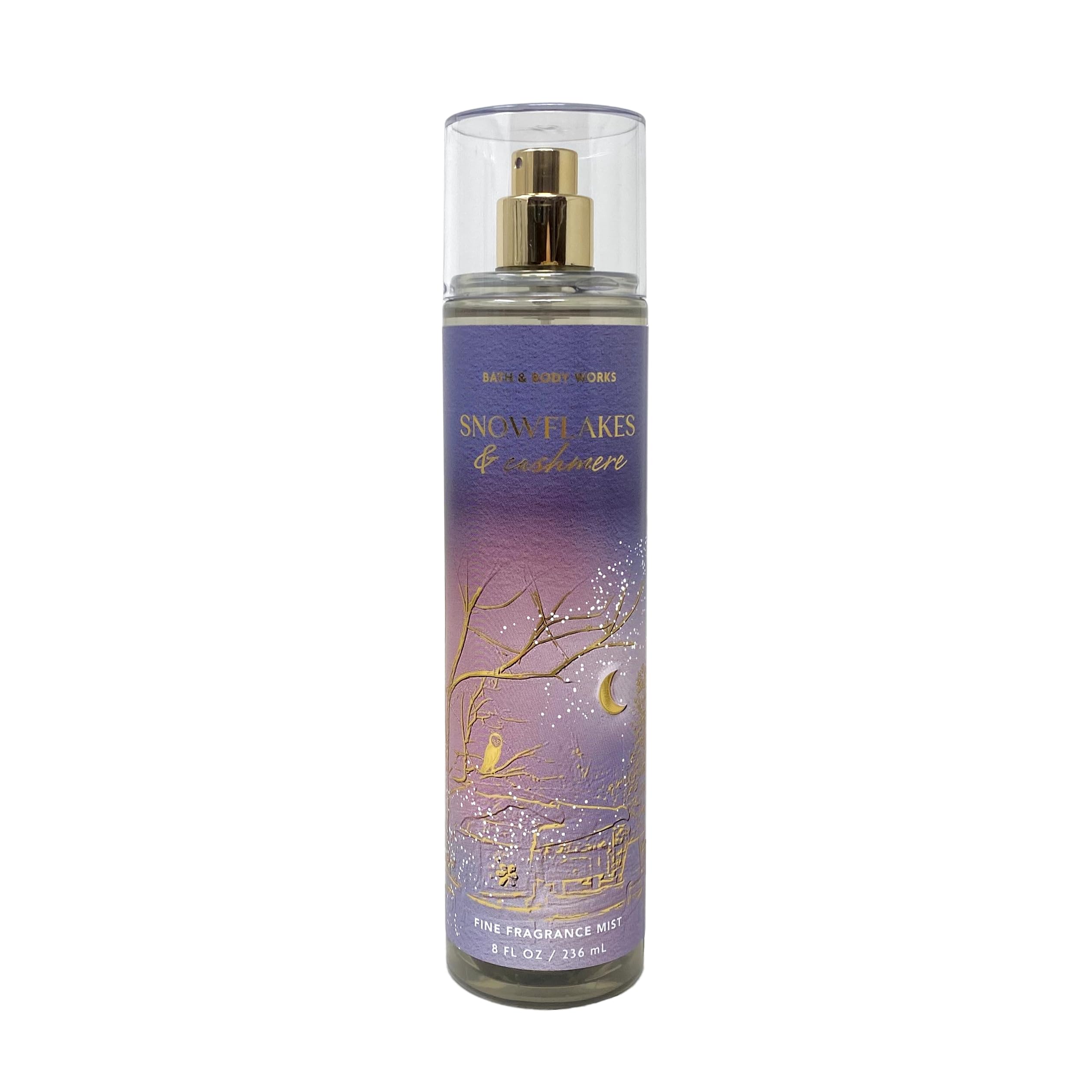 Bath & Body Works Snowflakes Cashmere Body Cream 8 oz provides hydrating softness.